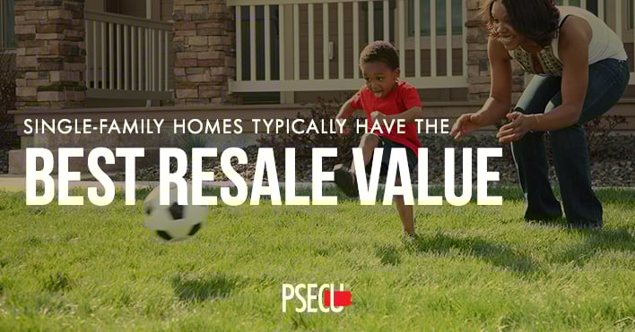 Single Family Homes have the best resale value