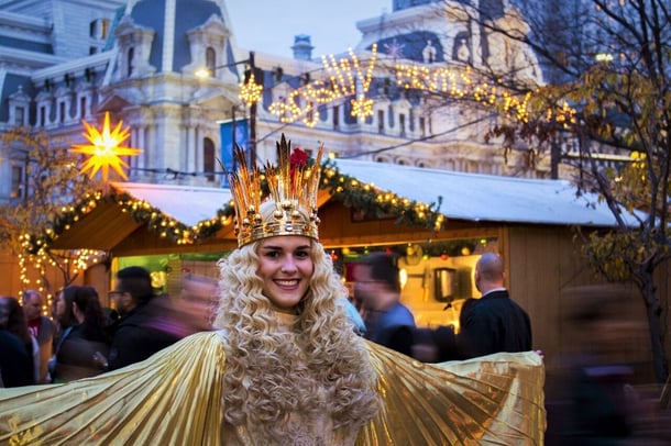 Christkind Opening Ceremony at Christmas Village: Activity in Philadelphia