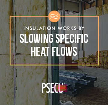 insulation works by slowing down heat flows