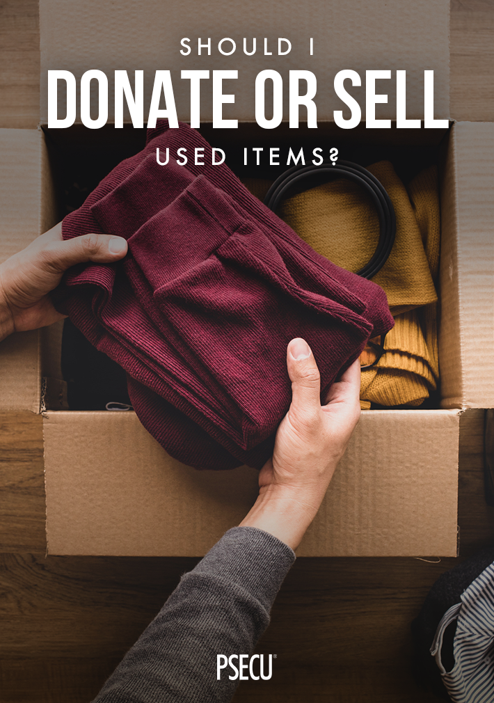 Should I donate or sell used items